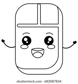 computer mouse kawaii character