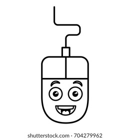 computer mouse kawaii character