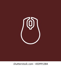 computer mouse line icon