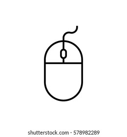 Computer Mouse Line Icon