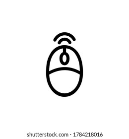 Computer mouse line icon. Vector symbol in trendy flat style on white background.