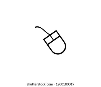 Computer mouse linear icon