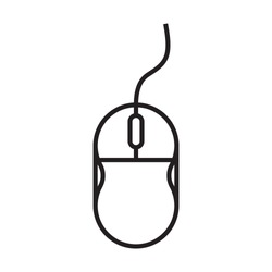 Computer Mouse Logo Vector Template