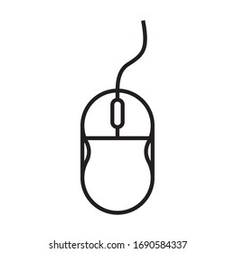 computer mouse logo vector template