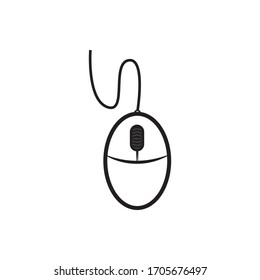 
Computer mouse logo vector template design illustration