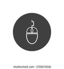 
Computer mouse logo vector template design illustration