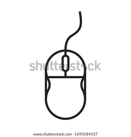 computer mouse logo vector template