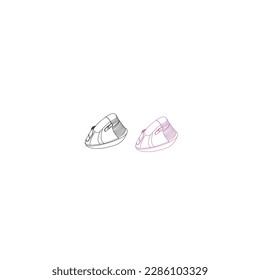 computer mouse logo vector template.Computer mouse click cursor gray arrow icons set and loading icons. Vector illustration. Mouse click cursor collection.Computer mouse without cable close up view