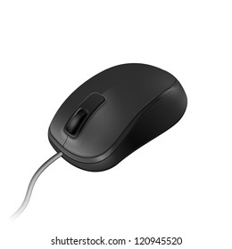 Computer Mouse Modern Black. Vector EPS10