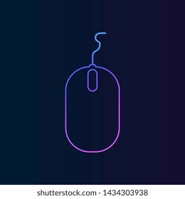 Computer mouse nolan icon. Simple thin line, outline vector of Technology icons for UI and UX, website or mobile application