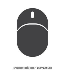 Computer mouse object or icon symbol. Vector mouse icon isolated on white background. Modern computer mouse