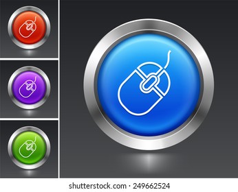 Computer Mouse on Color Round Buttons
