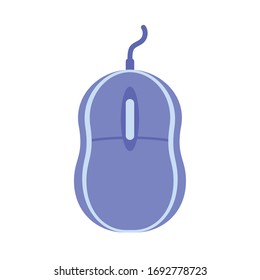 computer mouse on white background vector illustration design