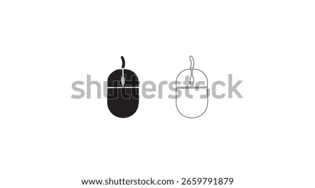 computer mouse on white background