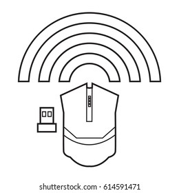 Computer mouse outline icon