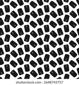 Computer mouse pattern. Seamless tech gadget background with modern texture

