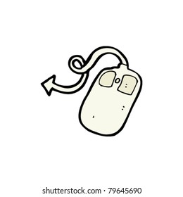 computer mouse pointing arrow cartoon
