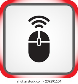 Computer mouse sign icon, vector illustration. Flat design style