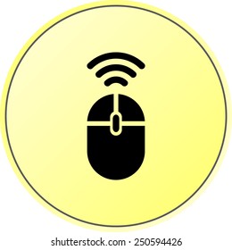 Computer mouse sign icon, vector illustration. Flat design style