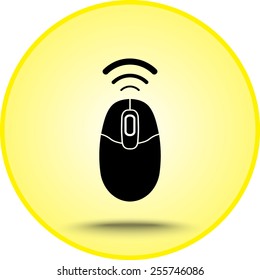 Computer mouse sign icon, vector illustration. Flat design style
