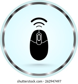 Computer mouse sign icon, vector illustration. Flat design style