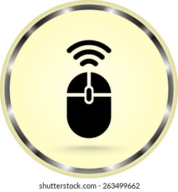 Computer mouse sign icon, vector illustration. Flat design style
