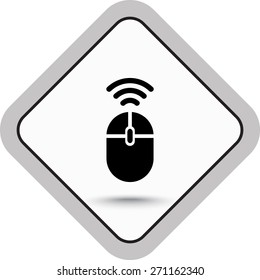 Computer mouse sign icon, vector illustration. Flat design style