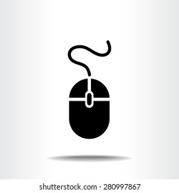 Computer mouse sign icon, vector illustration. Flat design style 