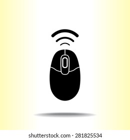 Computer mouse sign icon, vector illustration. Flat design style