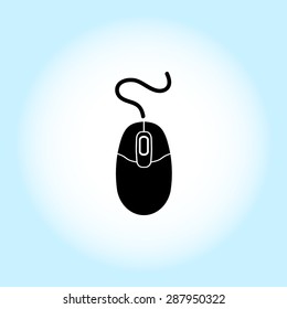 Computer mouse sign icon, vector illustration. Flat design style