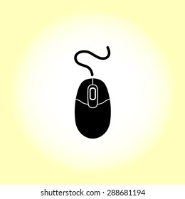 Computer mouse sign icon, vector illustration. Flat design style