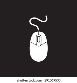 Computer mouse sign icon, vector illustration. Flat design style