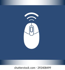 Computer mouse sign icon, vector illustration. Flat design style