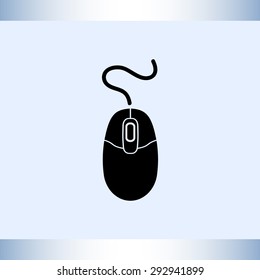 Computer mouse sign icon, vector illustration. Flat design style