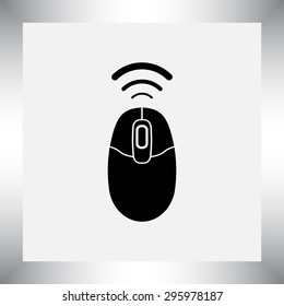 Computer mouse sign icon, vector illustration. Flat design style