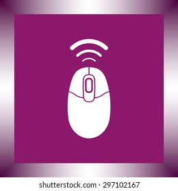 Computer mouse sign icon, vector illustration. Flat design style