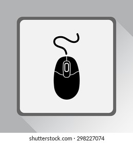 Computer mouse sign icon, vector illustration. Flat design style