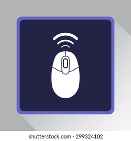 Computer mouse sign icon, vector illustration. Flat design style