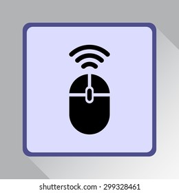 Computer mouse sign icon, vector illustration. Flat design style
