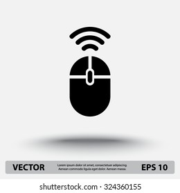 Computer mouse sign icon, vector illustration. Flat design style