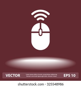 Computer mouse sign icon, vector illustration. Flat design style