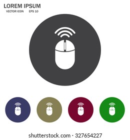 Computer mouse sign icon, vector illustration. Flat design style