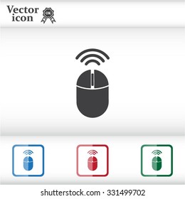 Computer mouse sign icon, vector illustration. Flat design style