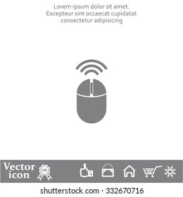 Computer mouse sign icon, vector illustration. Flat design style