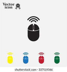 Computer mouse sign icon, vector illustration. Flat design style