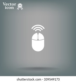 Computer mouse sign icon, vector illustration. Flat design style