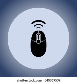 Computer mouse sign icon, vector illustration. Flat design style