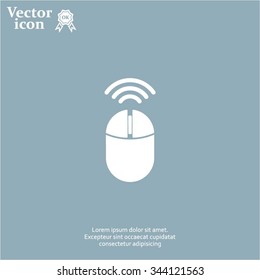 Computer mouse sign icon, vector illustration. Flat design style