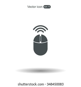 Computer mouse sign icon, vector illustration. Flat design style