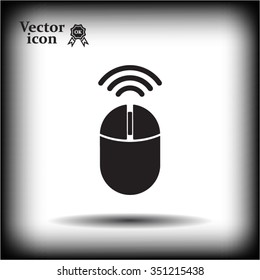 Computer mouse sign icon, vector illustration. Flat design style